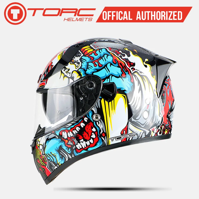 Мотоциклетный шлем TORC гоночный на все лицо одобрен ECE DOT|casque moto|dot approvaltorc motorcycle helmets