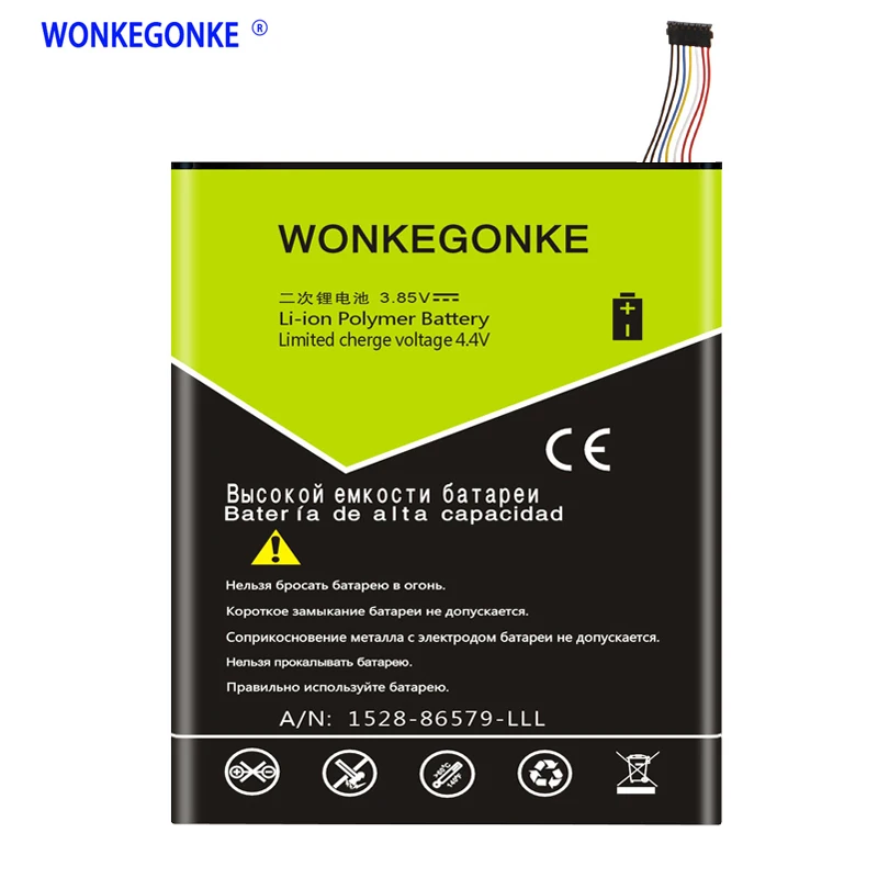 Wonkegonke 4000 мА/ч, Батарея 58-000119 ST10 ST10A для Amazon B00VKIY9RG для чтения электронных книг Kindle Fire/Kindle Fire HD 10 для чтения электронных книг Kindle Fire/Kindle Fire HD 10,1 SR87CV, SR87