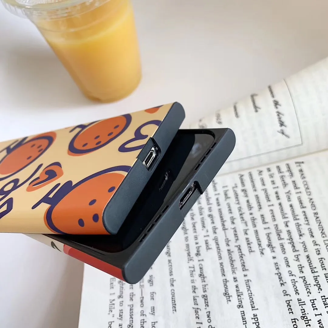 Ins персиковый оранжевый подходит для IPhone Exsmax мобильный телефон оболочка Apple 7/8 Plus