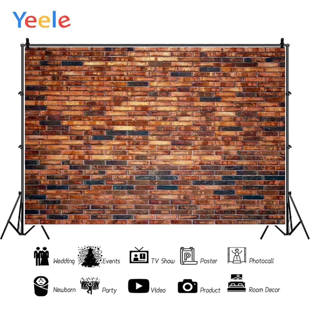 Обои Yeele фотозона красная кирпичная стена пасторальные фоны для фотосъемки