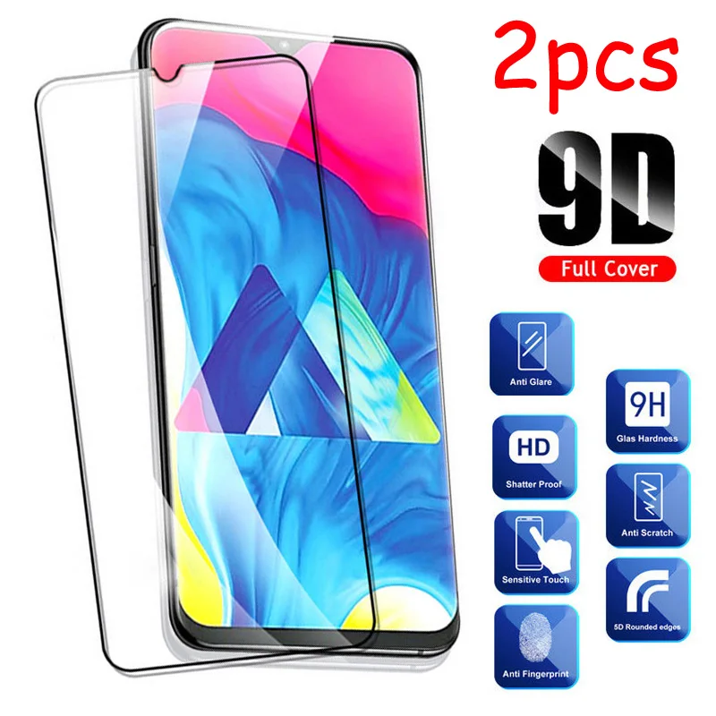 Защитное стекло закаленное 9D для Samsung Galaxy A30/A50/50/30/10/A40/A70/50A 2 шт. | Мобильные