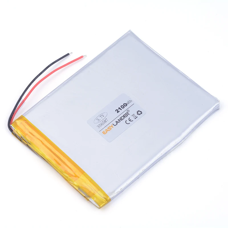 Литий ионная аккумуляторная батарея 356587 2100 мАч для Mp3 GPS PSP phone PAD MID DVD Power