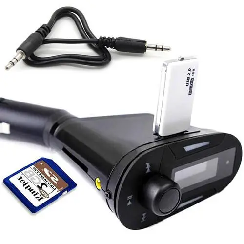 Автомобильный комплект музыкальный mp3-плеер беспроводной FM-трансмиттер