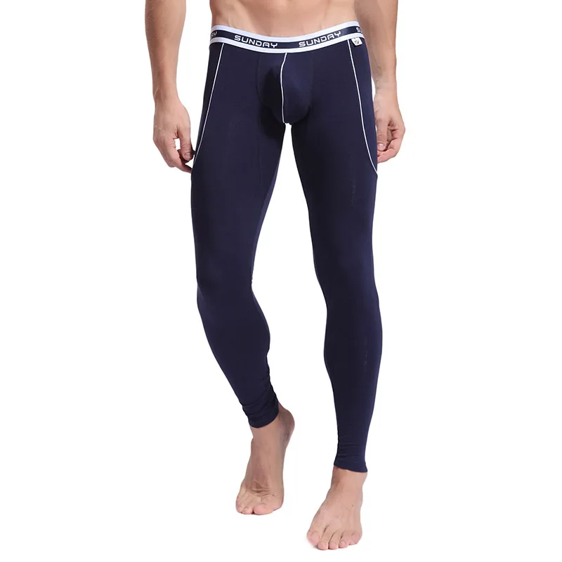 2016 Thermal Pants Мужское нижнее белье из бамбукового волокна WJ Sous Vete, Мужские штаны, утягивающие леггинсы, Осенние теплые тонкие кальсоны - Цвет: 2016 Thermal Pants