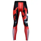 Новинка 2017, мужские Леггинсы с принтом, компрессионная плотная спортивная одежда, спортивные штаны для бега, фитнеса, тренажерного зала, мужские брюки, тренировочные штаны для бега