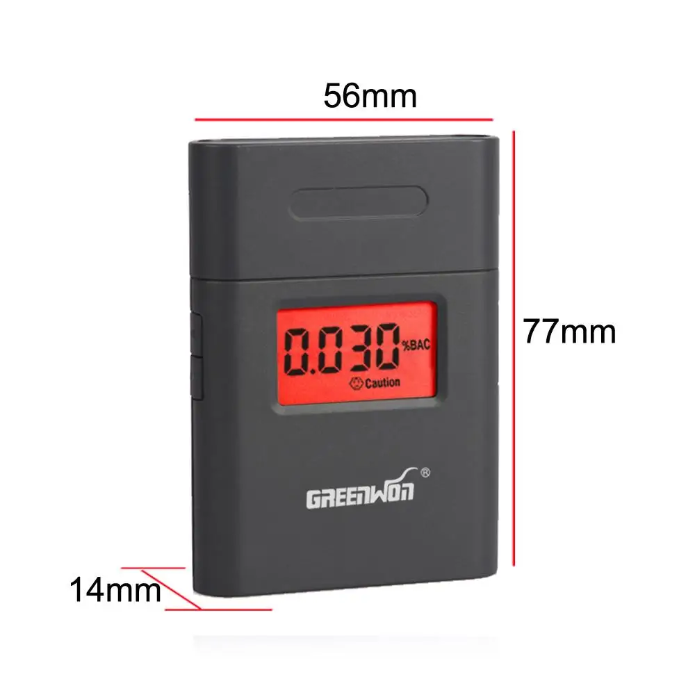 Patent factory LCD Display Digital Breath Alcohol Tester Breathalyzer Driving BAC Analyzer Free Shipping &Drop shipping