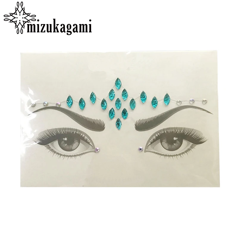 Акриловая смола дрель палку наклейка Bindi подобранные Богемия и Племенной Стиль уход за кожей лица глаз Драгоценности лоб Декор Стикеры