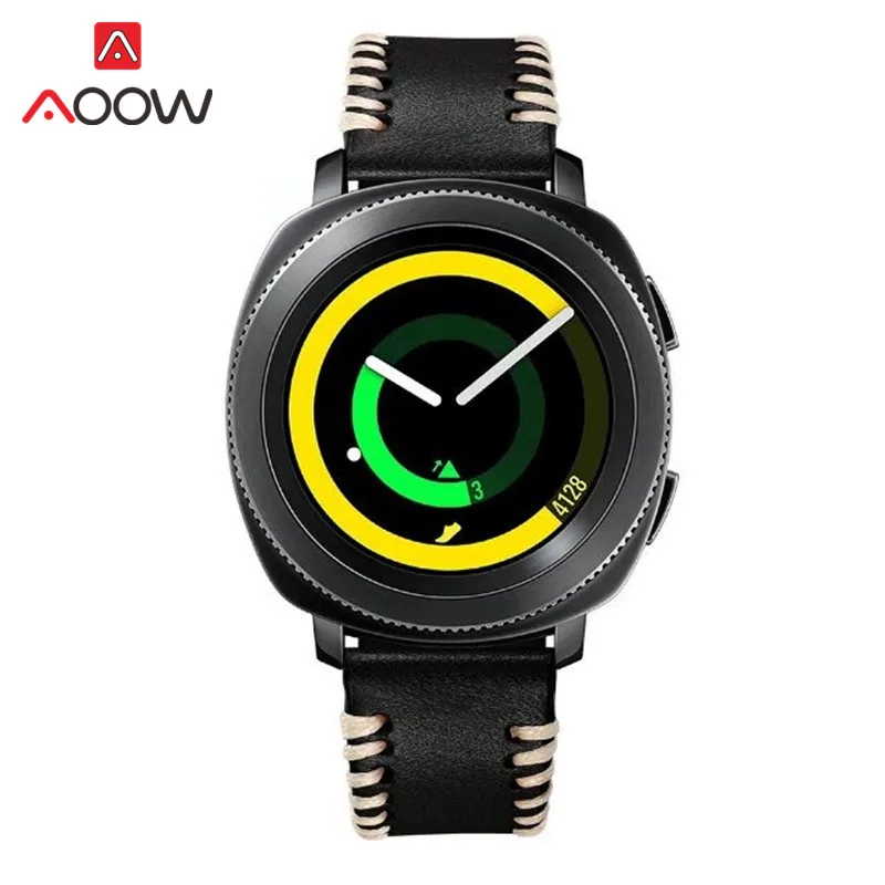 Ремешок из натуральной кожи для Samsung Gear Sport S2 S4 быстросъемный сменный Браслет