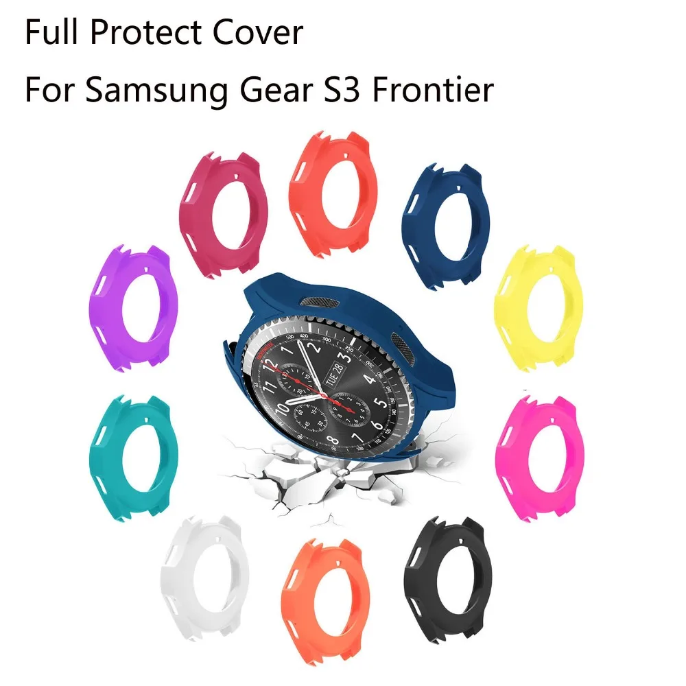 Силиконовый чехол для часов samsung Galaxy gear S3 Frontier, Смарт-часы, защитный чехол для Galaxy Watch 46 мм, чехол