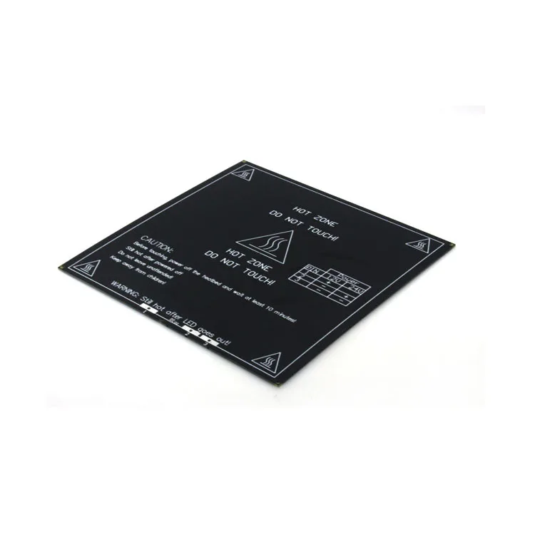 MK2B Heatbed PCB Hotbed Hot Plate 214 мм квадратная двойная мощность 12/24 в для 3D принтера Prusa Mendel