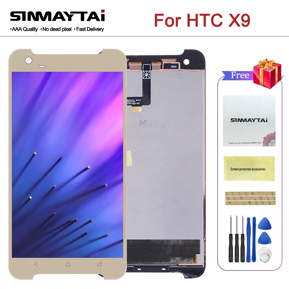 ЖК-дисплей 5 ''без битых пикселей IPS для HTC One X9 сенсорный экран с дигитайзером в