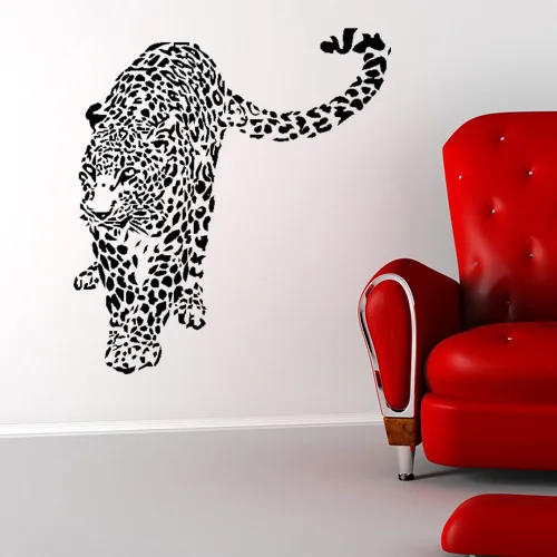 Африка дикая природа животные стикер на стену леопард настенное искусство