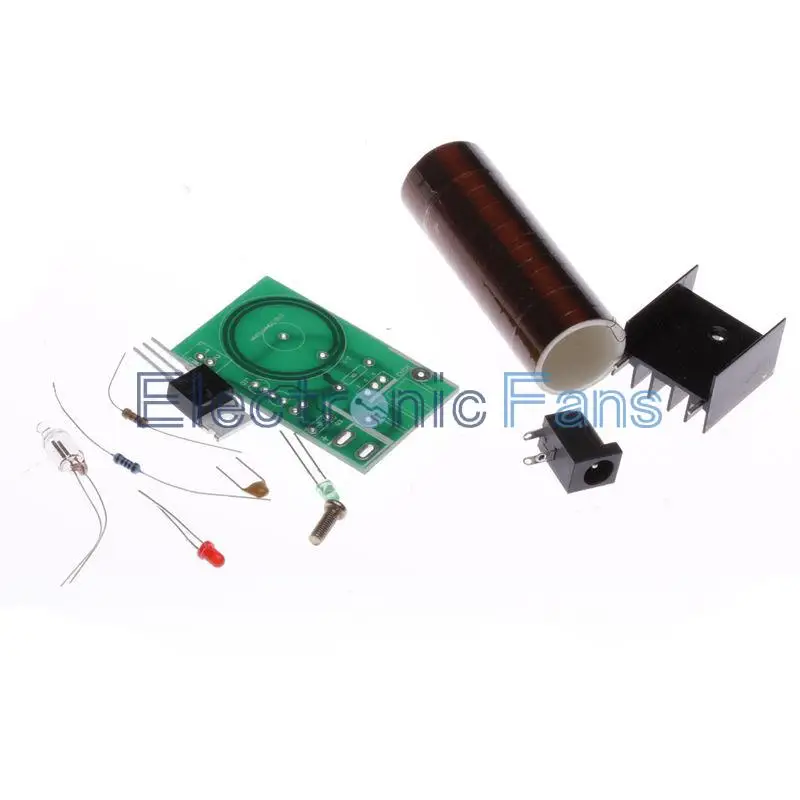 Набор мини катушек Тесла для самостоятельной сборки дуговая Беспроводная плата