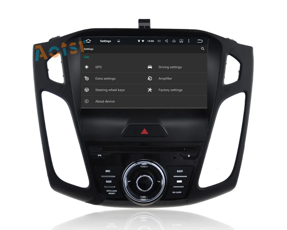 Последние android 7,1 dvd-плеер автомобиля gps навигация для Ford Focus 3 2012 2013 с BT Wifi gps