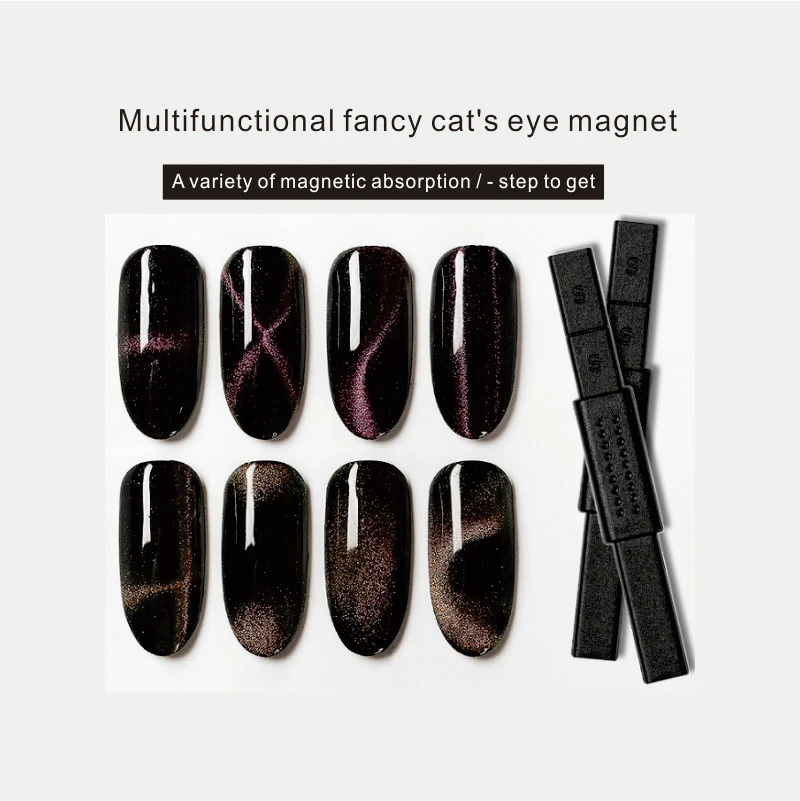 

Multi-funcation Nail Art Magnetic 12 Styles 3D Cat Eyes Effect Strong Magnet Board Painting Gel Nail Polish Manicure Tool