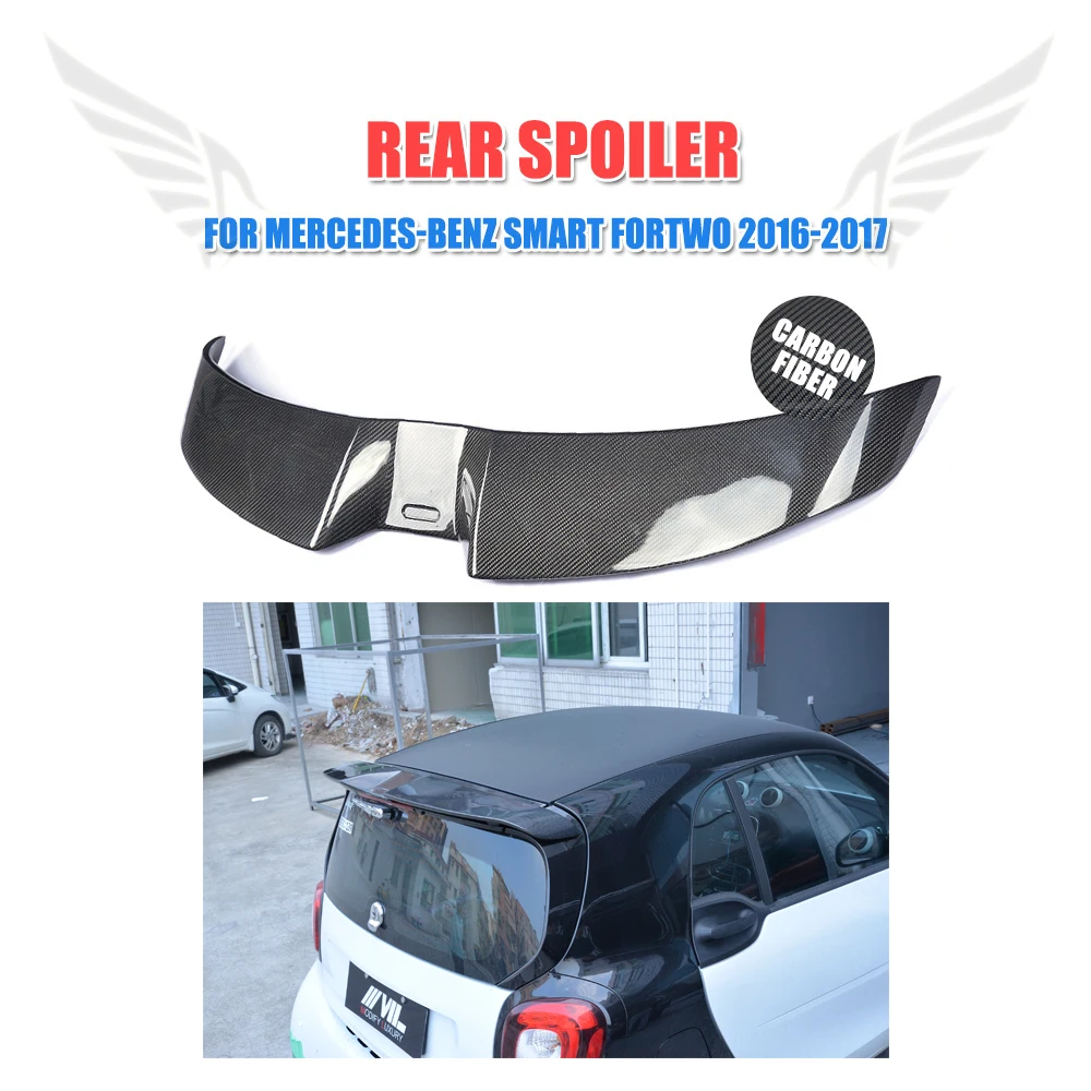 Для Mercedes-Benz Smart Fortwo купе 2 двери 2016 2017 спойлер на заднюю крышу из углеродного