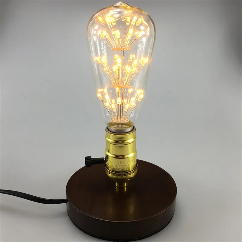 Ретро классика E27 3 Вт Светодиодная лампа Эдисона ST64 AC85 265V винтажная антикварная