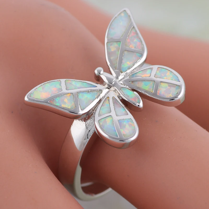 Женское кольцо с бабочкой серебряное размеры 5 6 7 8 9 10 R616|ring size|fashion jewelry ringjewelry rings |