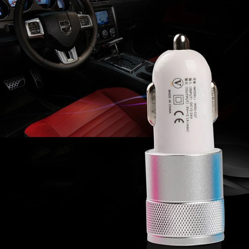 Универсальное автомобильное зарядное устройство с двумя выходами USB 12 24 В