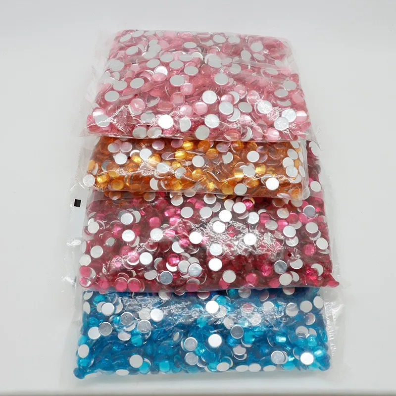 1440 шт./пакет желтые стразы горячей фиксации для рукоделия с плоским основанием