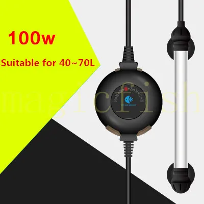 100w 25 Вт 500 Вт Мини Погружные Аквариум Нагреватель регулируемый аквариум Эко нагреватель рептилия черепаха аквариум термостат ТЕМП контроллер - Цвет: 100w