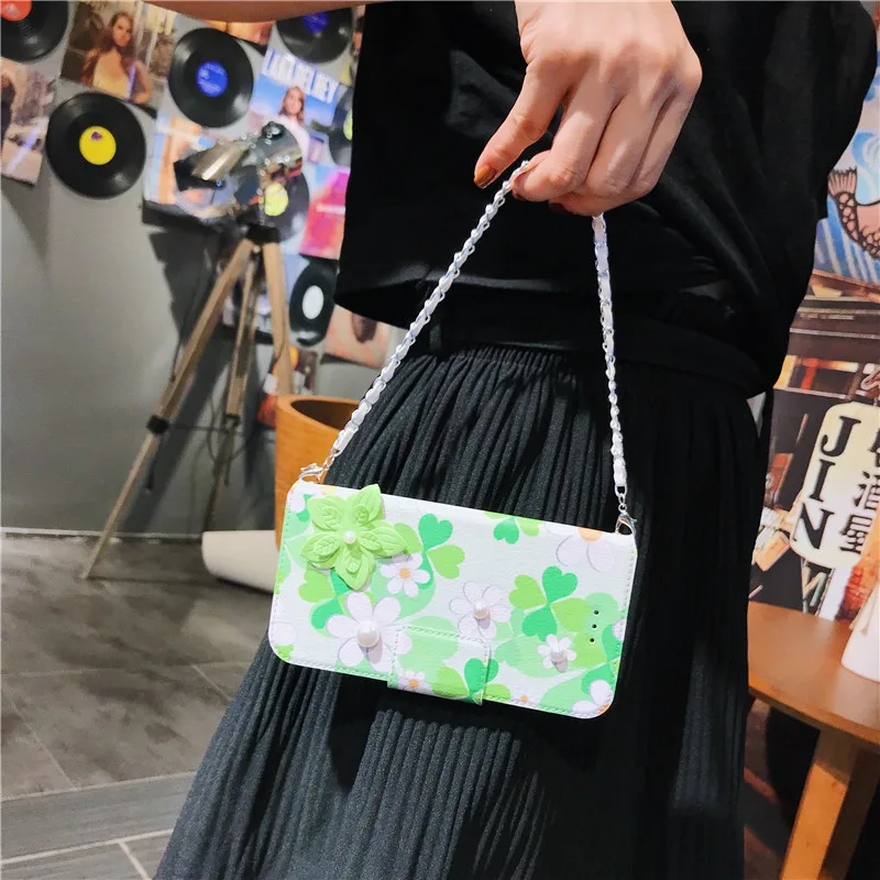 Роскошный цветок кожаный чехол книжка с бумажником для OPPO R9S R11S плюс R15 жемчужина