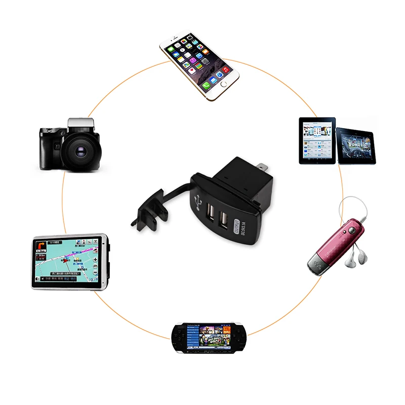 Водонепроницаемое автомобильное зарядное устройство для лодки двойной порт