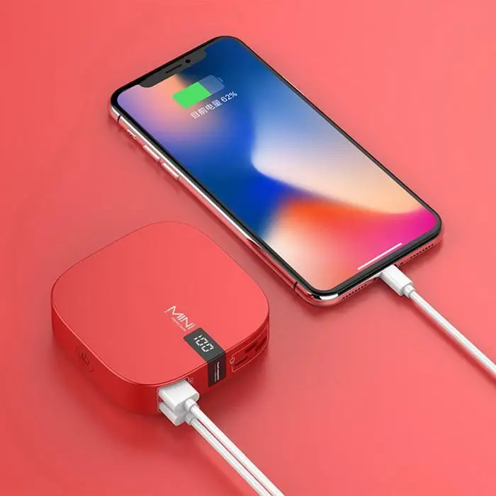 Mi ni 10000 мАч беспроводной Q3.0 двойной USB светодиодный дисплей внешний аккумулятор для Xiaomi mi iPhone samsung портативный внешний аккумулятор