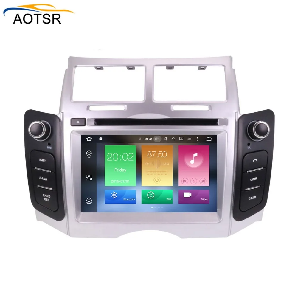 Автомагнитола с восьмиядерным процессором Android 8 0 стерео GPS навигацией для Toyota Yaris