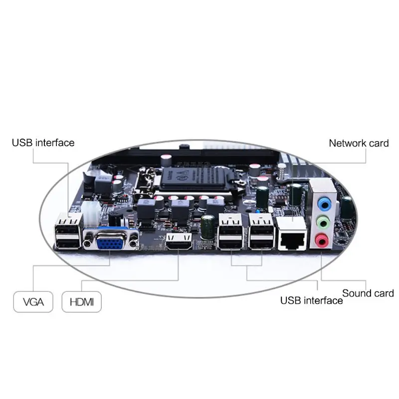 Материнская плата LX3 PLUS R2.0 для настольных пк новая материнская H61 Socket LGA 1155 I3 I5 I7 DDR3