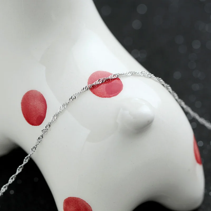 Женская цепочка из серебра 925 пробы с волнистыми звеньями|chain women|link chainchain necklace |