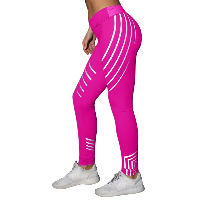 style 9 LOOZYKIT, 1 шт., Спортивные Женские легинсы для фитнеса, светящиеся, для фитнеса, светоотражающие, с лазерной полосой, с принтом, бесшовные, женские леггинсы для тренировок - Цвет: style 9