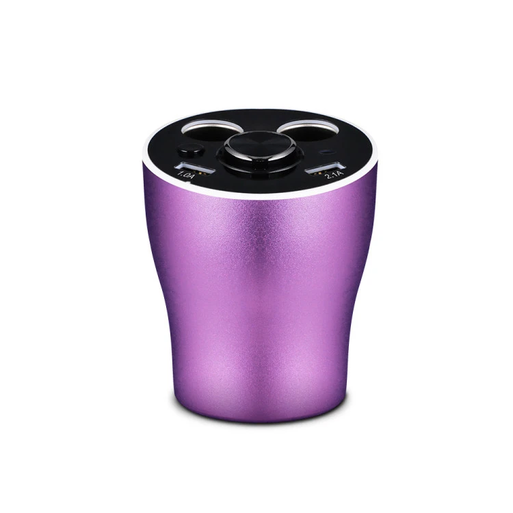 Многофункциональное автомобильное зарядное устройство подстаканник два гнезда