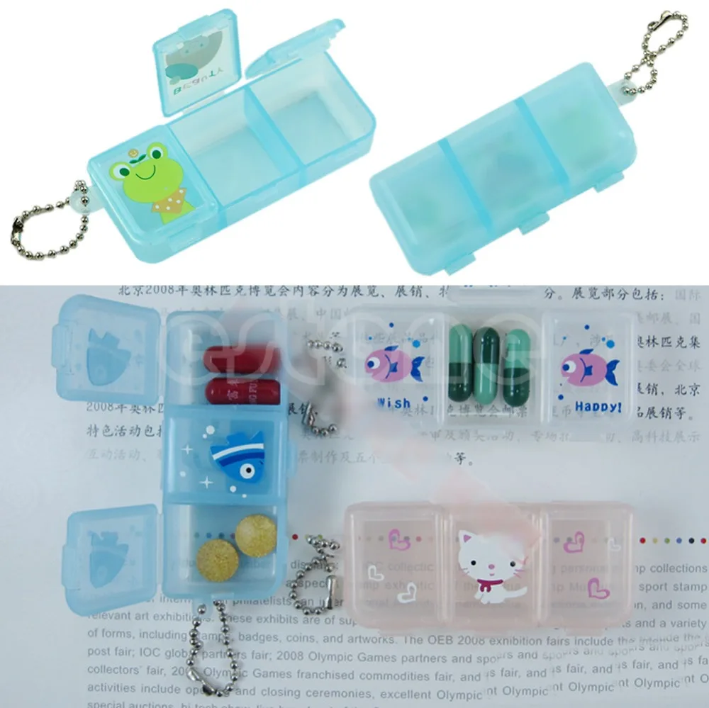 В продаже дорожный 3 отсека коробка для таблеток Медицина держатель планшета