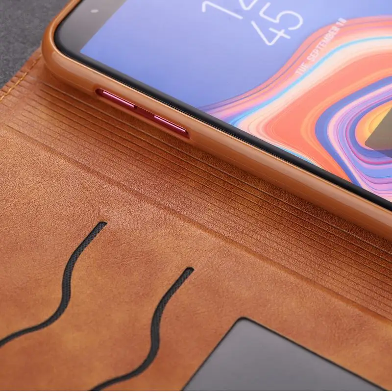 Чехол s для samsung Galaxy J4 Plus чехол для телефона роскошный винтажный Магнитный Флип с отделением для карт кожаные сумки для samsung J 4