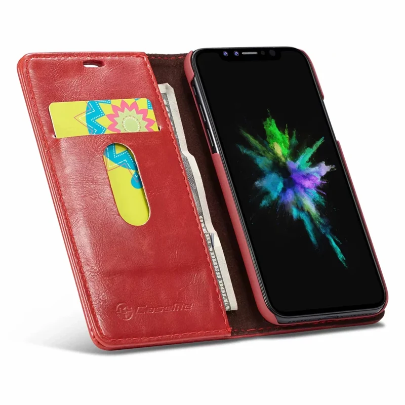 Роскошный кожаный флип чехол для iPhone 6 6S 7 8 Plus кошелек X телефона XS MAX XR Магнитный