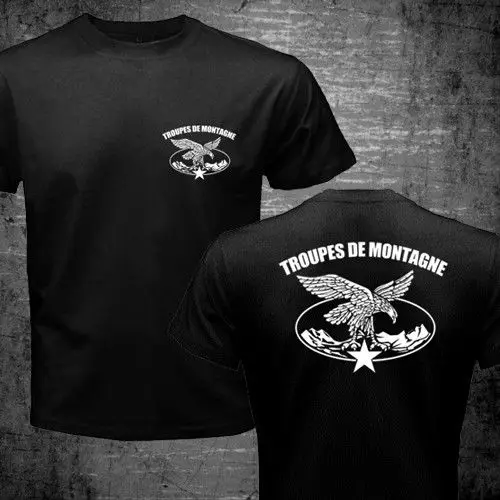 Новые французские брюки монтань Chasseurs Alpins горная команда армейские Новые мужские футболки мужские Летние Стильные повседневные футболки