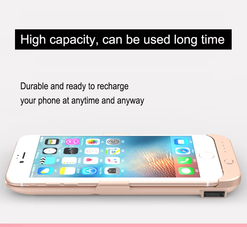 Чехол для аккумулятора для iPhone 6, 6 S, 7, 8, 6000 мА/ч, внешний аккумулятор, чехол для зарядки s, для iPhone 7, внешний аккумулятор, зарядное устройство, чехол, Fundas