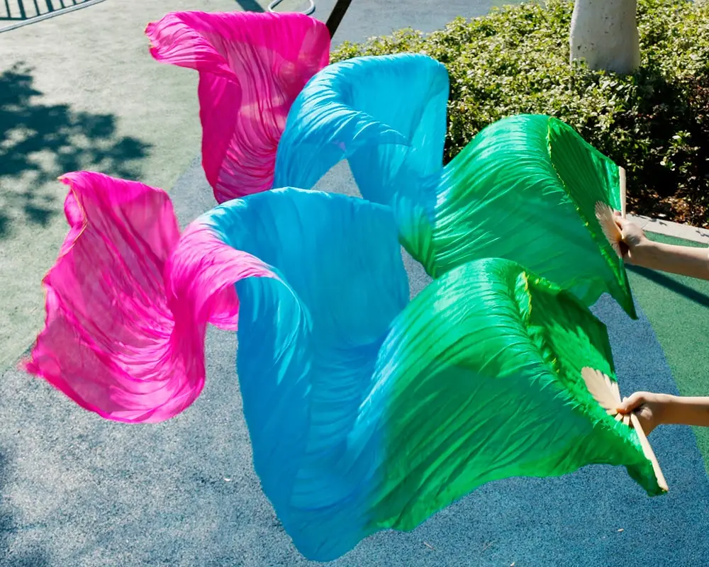 2016 Топ класса в продаже женские шелковые танца живота вентиляторы аксессуары для