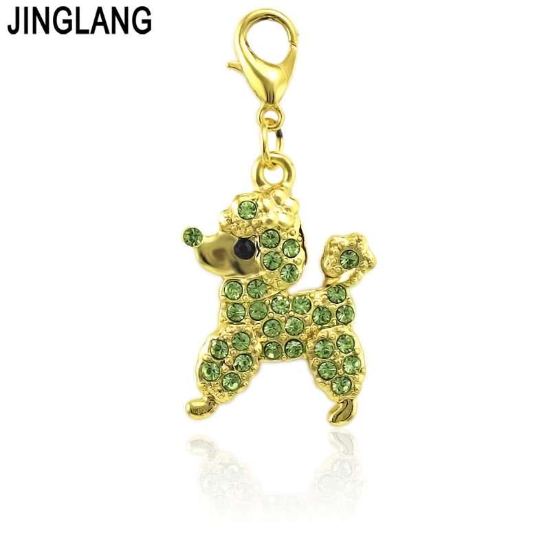 

JINGLANG Dog DIY Pendant Jewelry Findings Color Charms Handmade Necklace Girls Kids Accessories12 Pieces