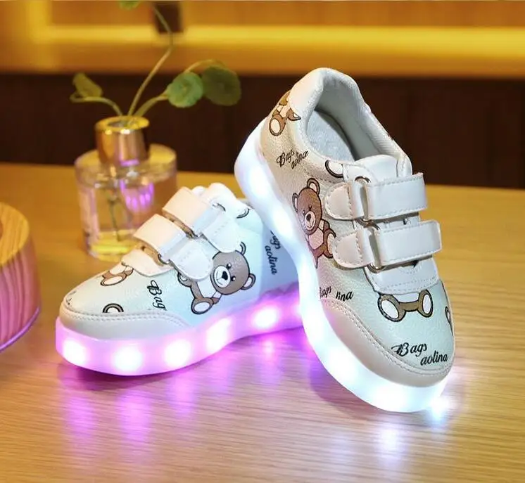 Детские светящиеся кроссовки для девочек, usb зарядка, корзина, светодиодная детская обувь для малышей, светильник, повседневная обувь для мальчиков, светильник на подошве