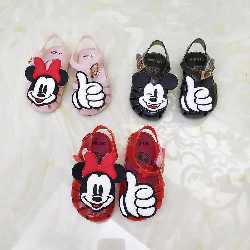 Милые мини сандалии для девочек Melissa Mickey новинка 2019 прозрачная детская обувь