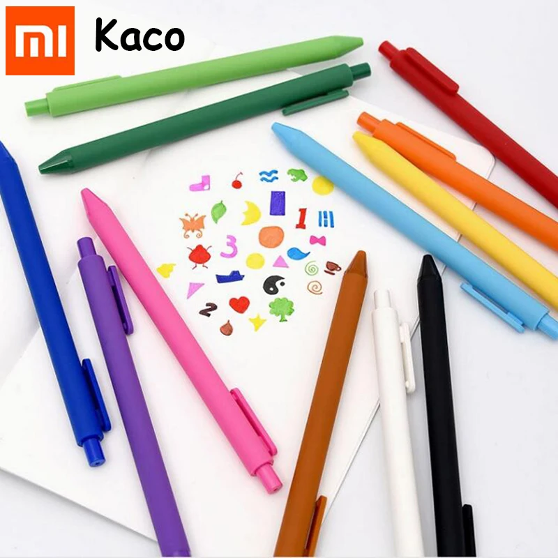 Ручка для подписи Xiaomi KACO ручка черные белые гладкие чернила из АБС пластика