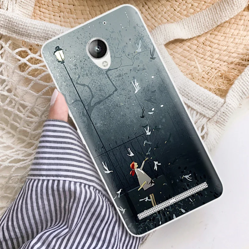5.0 inch for Lenovo Vibe C2 Phone Case Clear Silicone Power K10A40 Cover Slim TPU Soft Back Shell Letters Fundas |