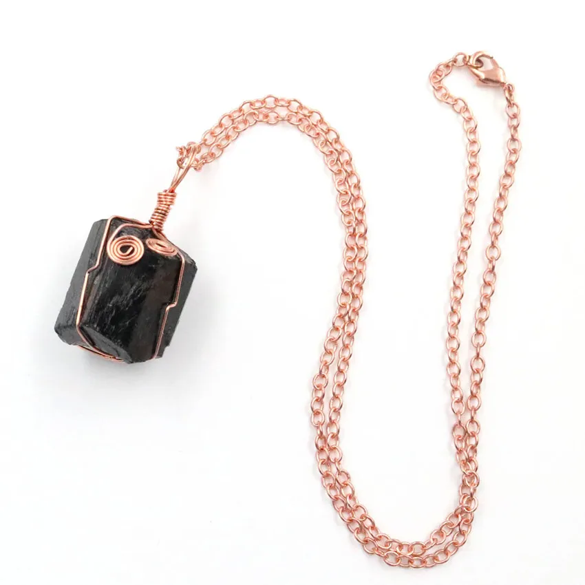 FYJS Уникальный розовый золотой цвет провода обернуть Ювелирные наборы