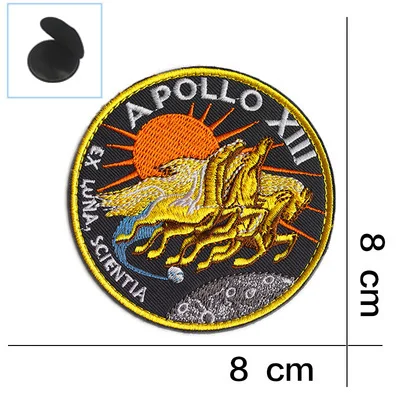 Космический Apollo Mission Patch эмблемы VOYAGER BACK SPACE коллаж астронавт космический костюм программа сувенирная нашивка значок - Цвет: YC07