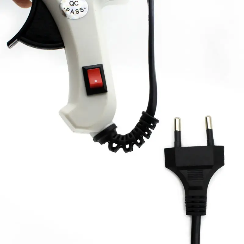 Клеевой пистолет с бесплатной вилкой Стандарта ЕС 20 Вт 1 шт. клей карандаш 7 мм