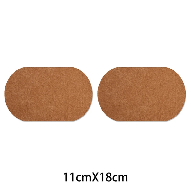 Хит продаж 2 шт. замшевые Пластыри для свитера рукавов локоть эллиптические патчи