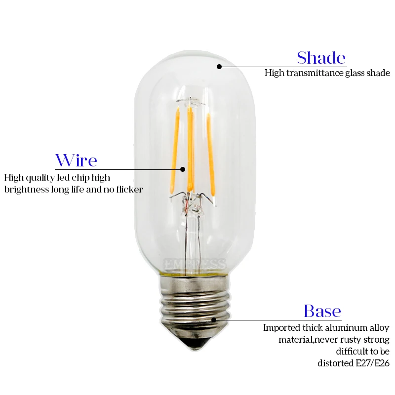 T45 T110 T185 T300 светодиодный Edison лампа колба в виде лампады E27 220v для декора стен
