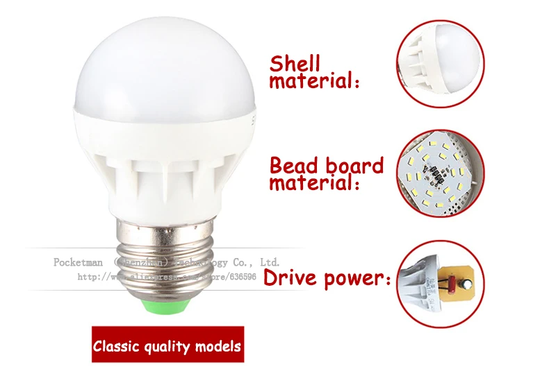 Высокая мощность E27 светодиодные лампы 5730SMD 3 Вт 5 7 9 10 12 220 В лампочки для дома